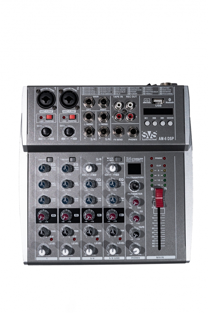 SVS Audiotechnik mixers AM-6 DSP Микшерный пульт аналоговый, 6-канальный SVS Audiotechnik mixers в Нефтеюганске