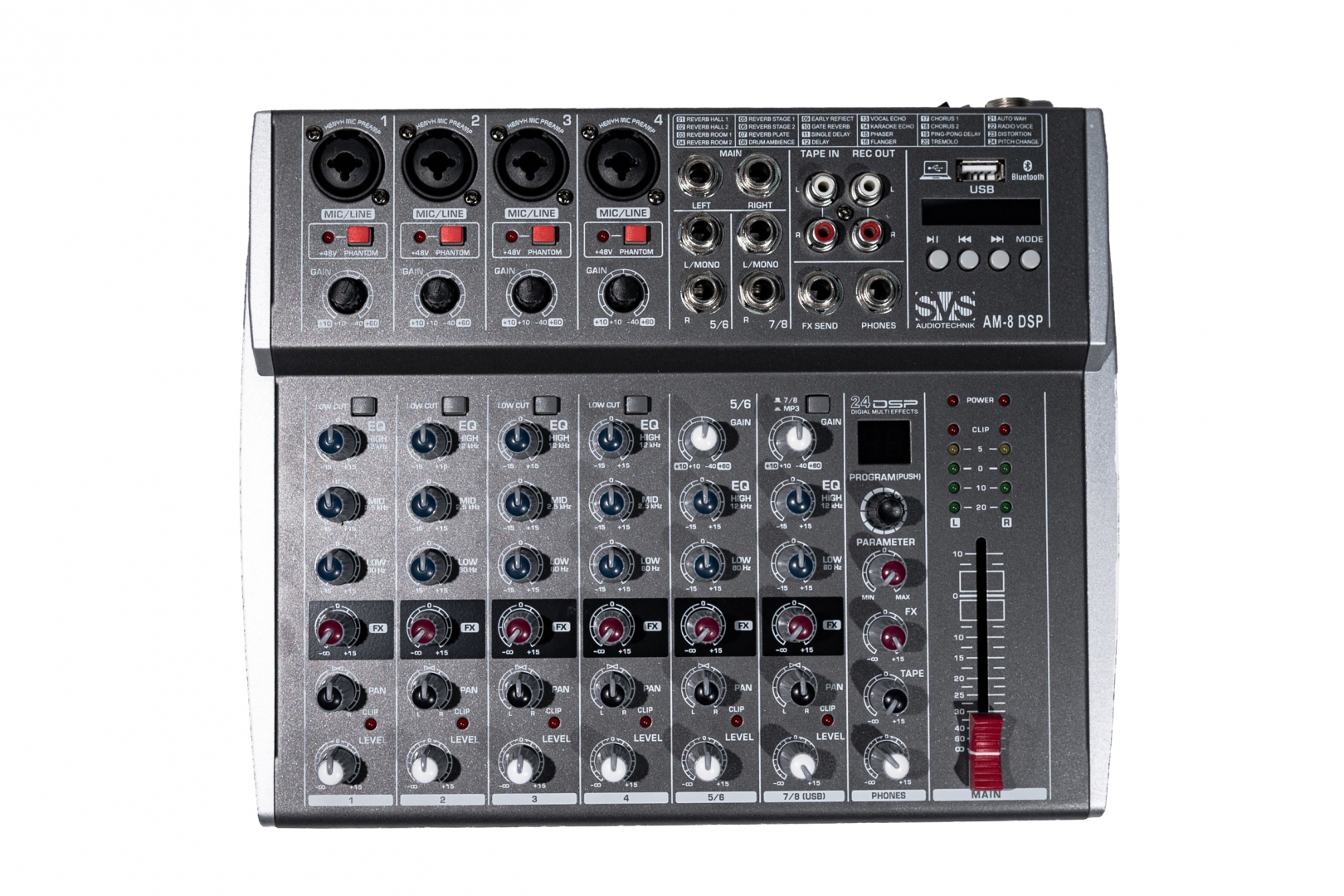 SVS Audiotechnik mixers AM-8 DSP Микшерный пульт аналоговый, 8-канальный в Нефтеюганске